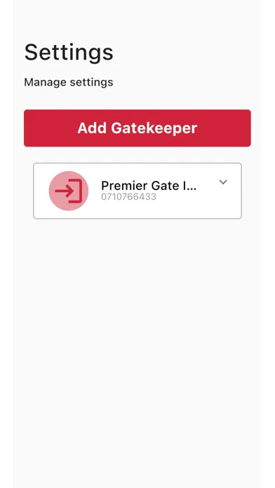 Gatekeeper Manager Screenshots