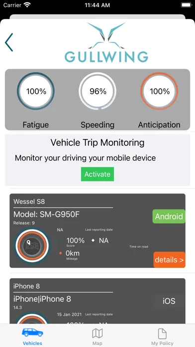 Zrzuty ekranu Gullwing Trip Monitor