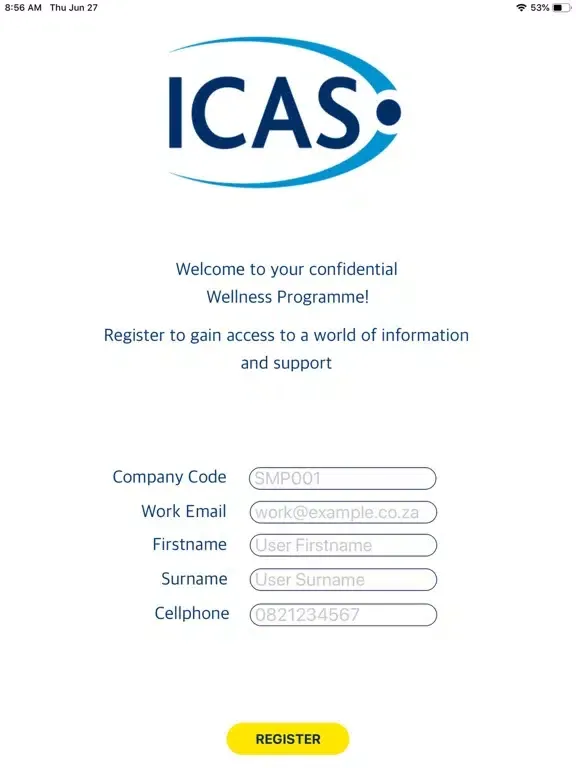 ICAS On the Go iPad  Screenshots