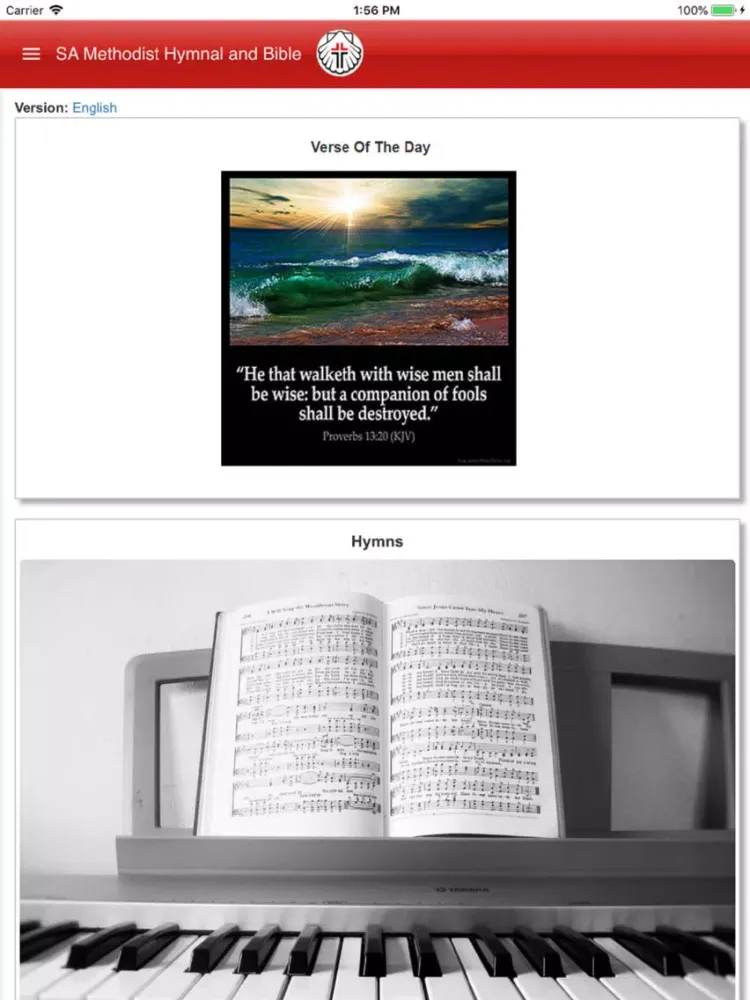 MCSA Hymnals iPad  Screenshots