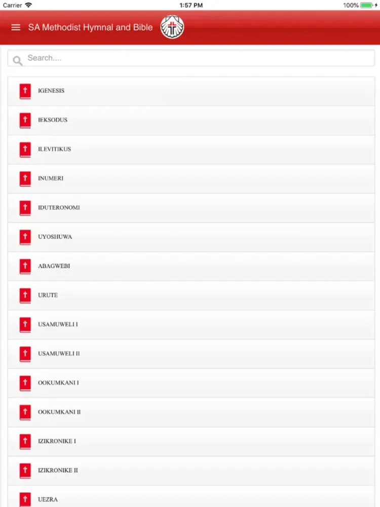 MCSA Hymnals iPad  Screenshots