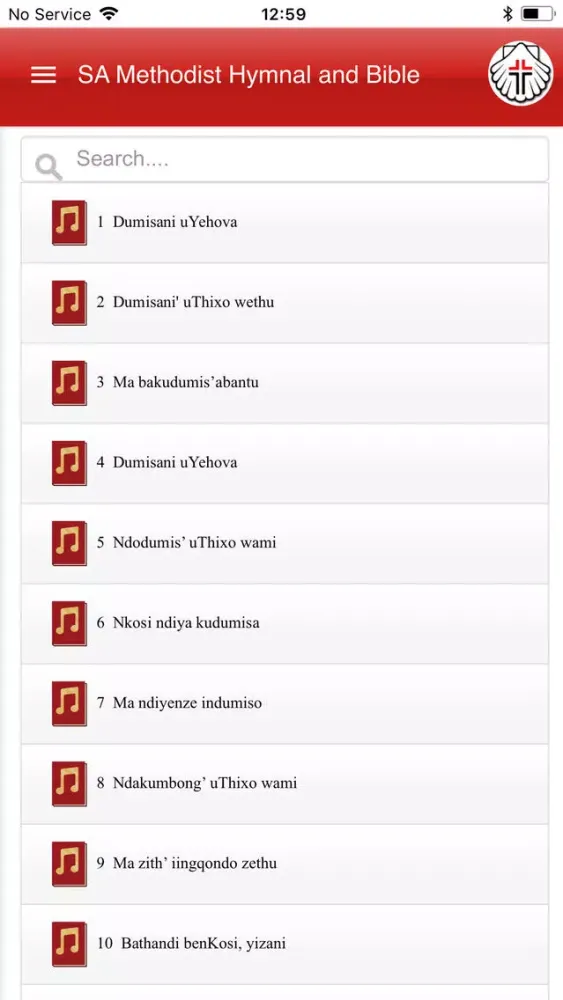 MCSA Hymnals Screenshots
