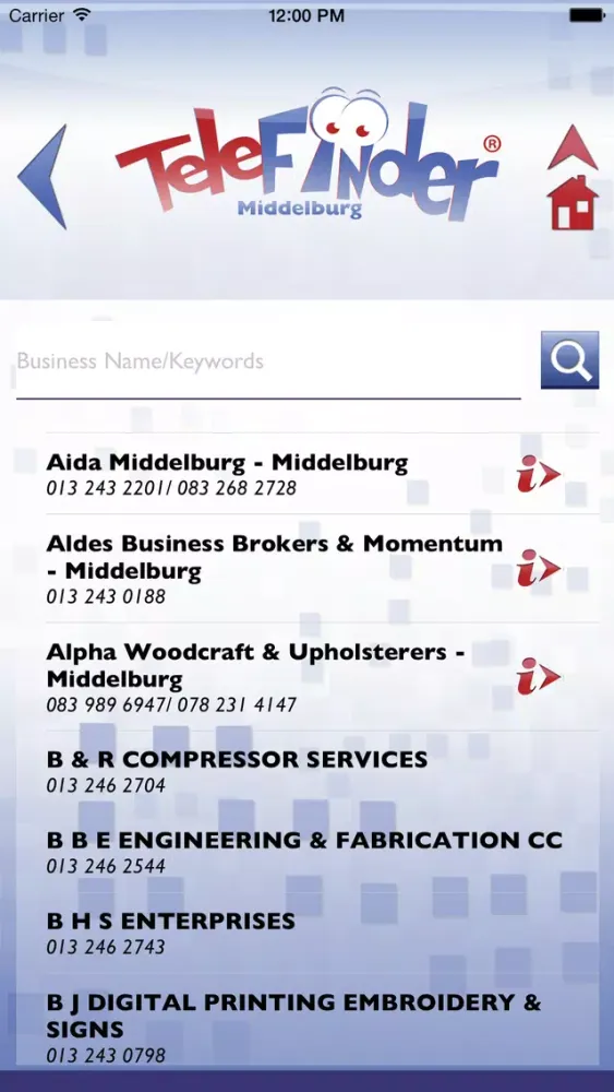 TeleFinder Middelburg Screenshots