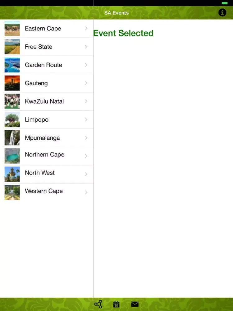 SA Events iPad 應用截圖