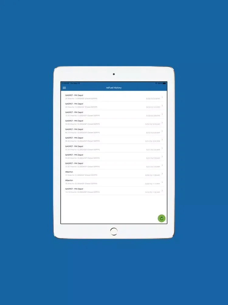 iFuel Solutions iPad  Ekran Görüntüleri
