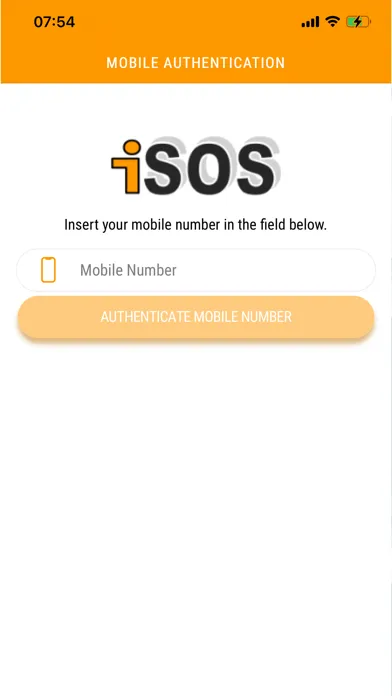 Tangkapan layar iSOS App