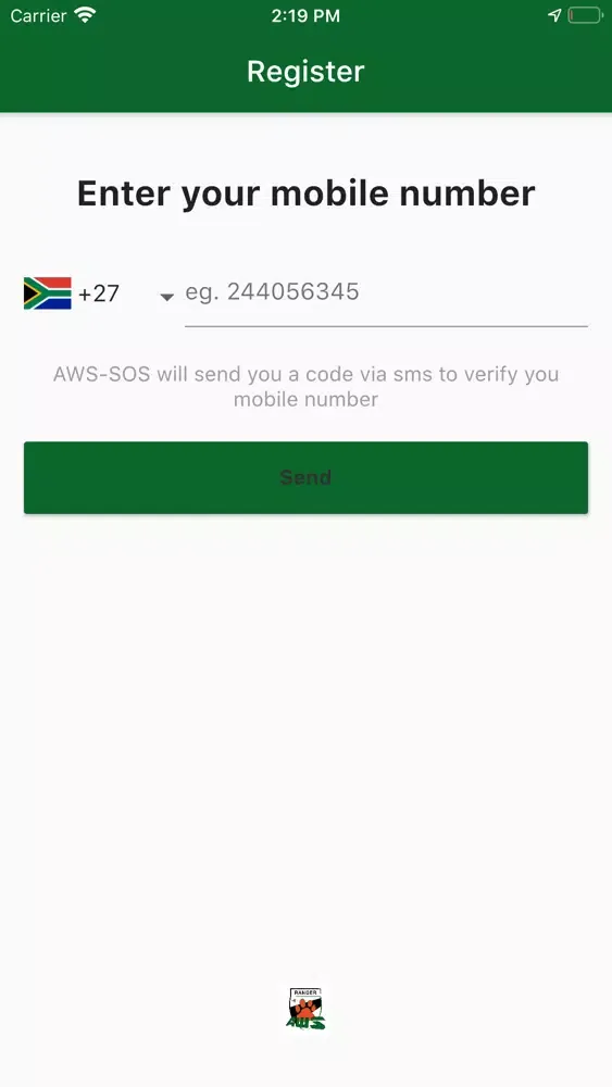 Ảnh chụp màn hình của AWS-SOS