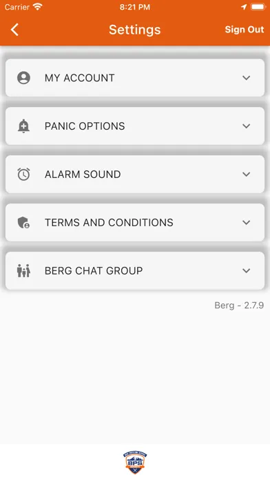 Capturas de pantalla de Berg Protection Service