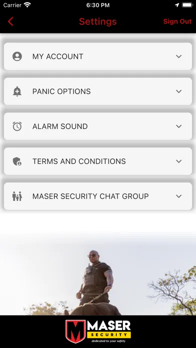 Maser Security سکرین شاٹس