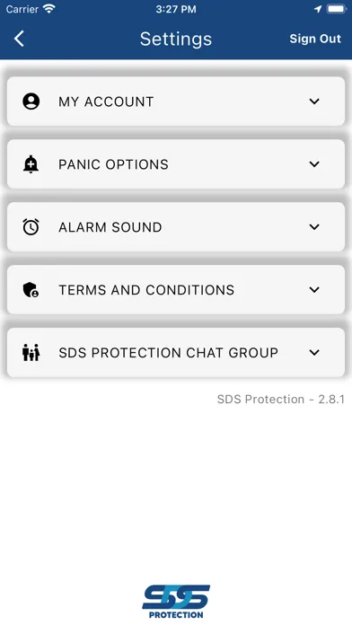 Zrzuty ekranu SDS Protection