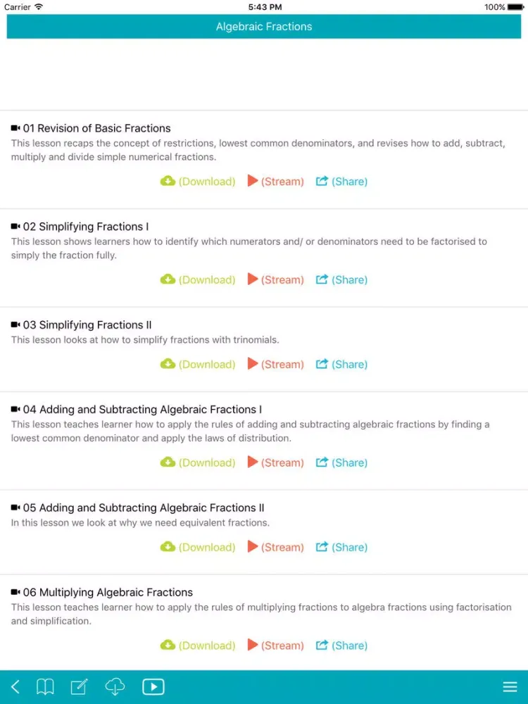 Capturas de tela do Mindset Learn iPad 
