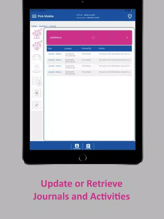 Скриншоты Cherwell Mobile for Pink iPad 