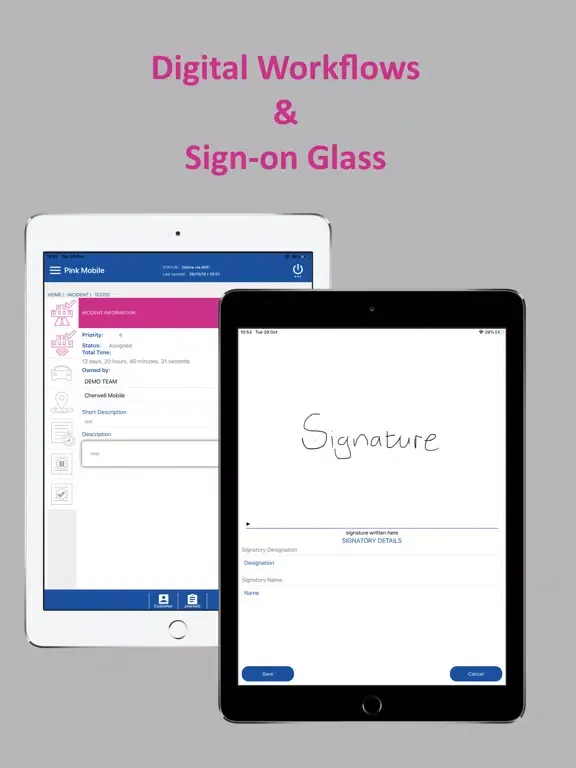 Скриншоты Cherwell Mobile for Pink iPad 