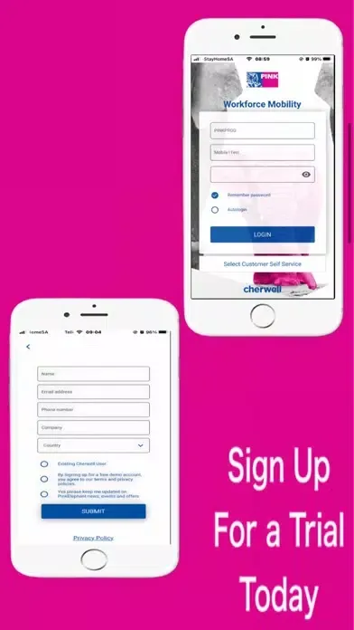 Скриншоты Cherwell Mobile for Pink