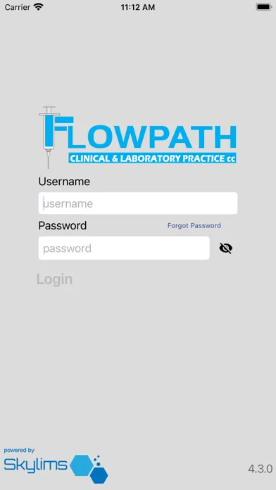 Capturas de tela do FlowPath Lab