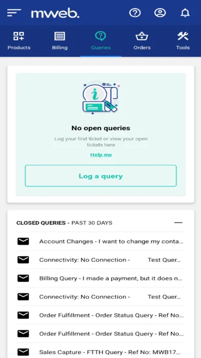 Mweb應用截圖