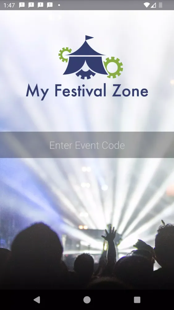 Tangkapan skrin My Festival Zone