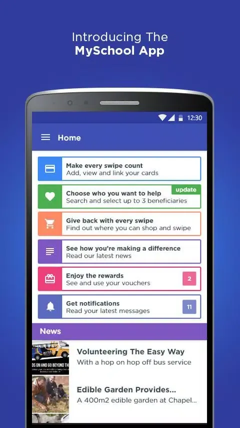 Screenshot di MySchool