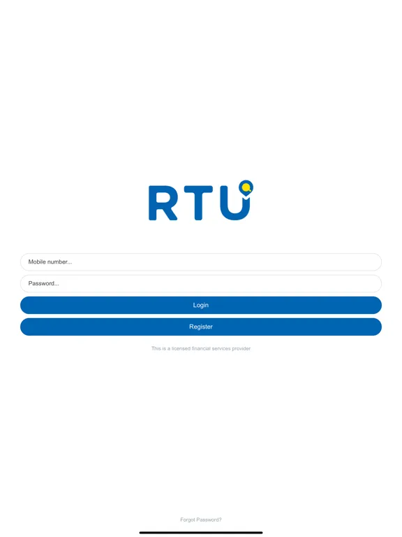 RTU iPad  Screenshots