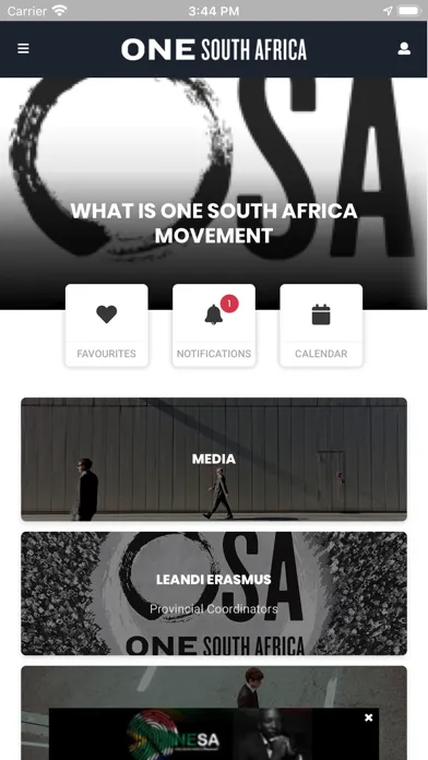 ภาพหน้าจอของ One South Africa Movement