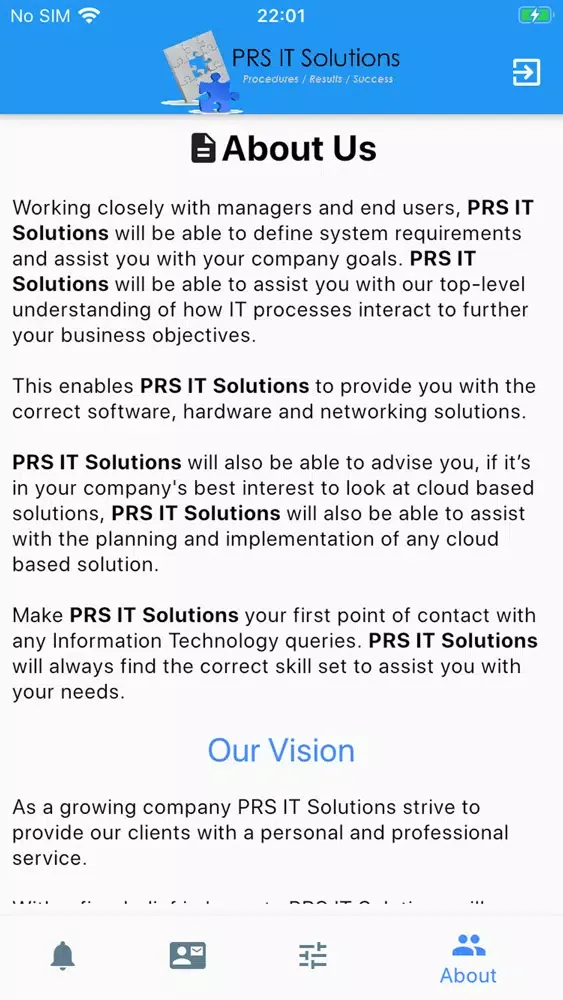 Captures d'écran de PRS IT Solutions