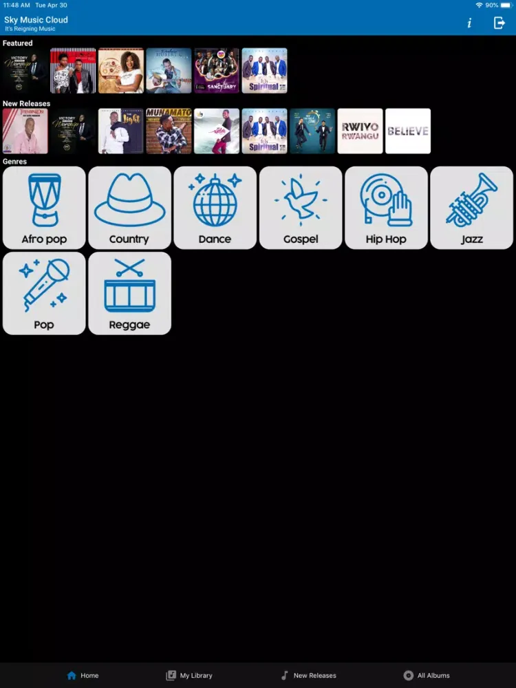 Sky Music Cloud iPad  স্ক্রিনশট