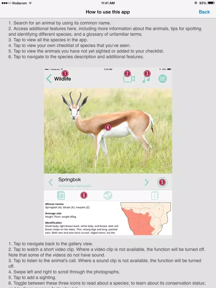 صور Sasol Wildlife for Beginners (Full): Quick facts, photos and videos of 46 southern African animals iPad 