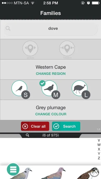 Captures d'écran de Newman’s Birds of Africa LITE
