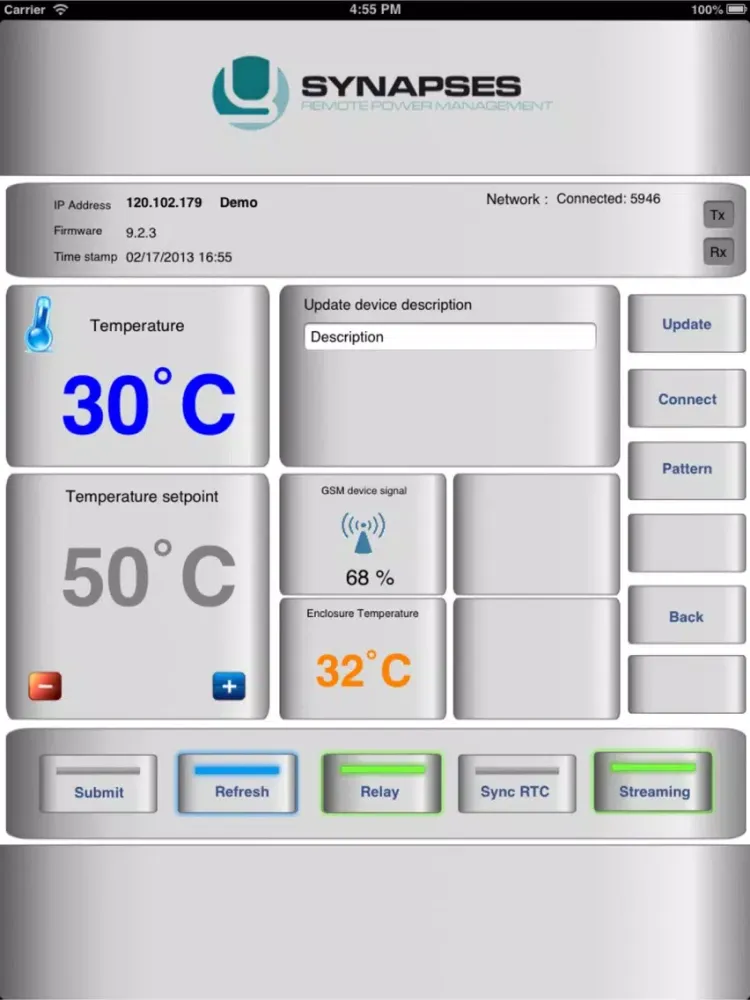 صور SmartControl Thermostat iPad 