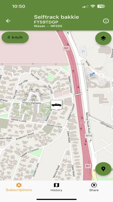 Captures d'écran de Selftrack Tracking