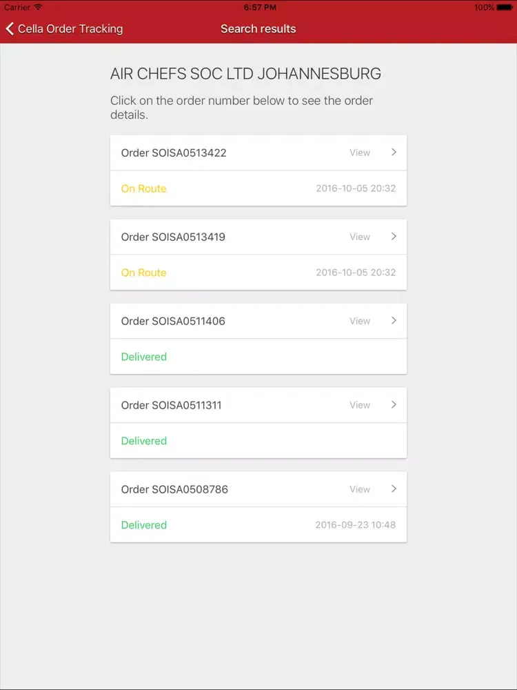 Cella Tracking iPad  スクリーンショット