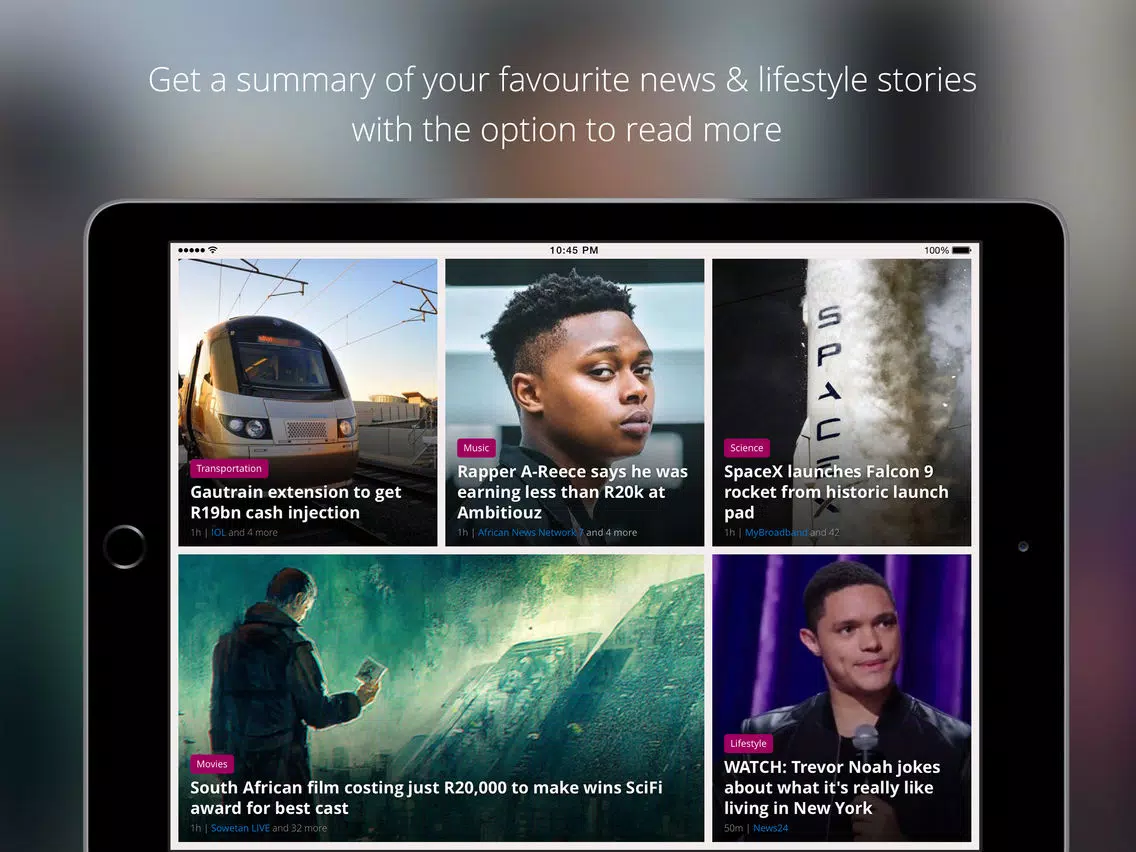 Capturas de pantalla de Sliced: Local & Global News iPad 