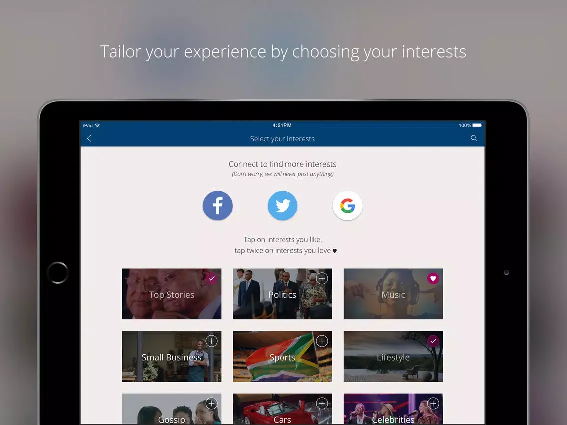 Screenshot di Sliced: Local & Global News iPad 