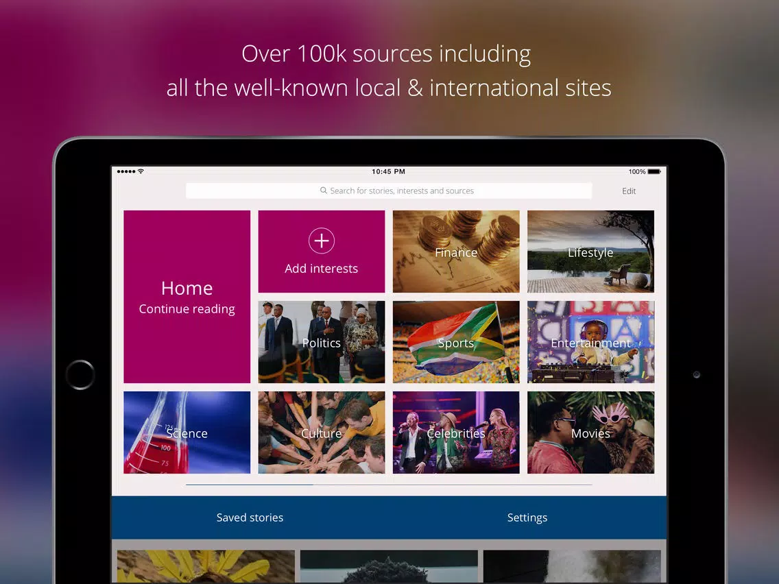 Capturas de pantalla de Sliced: Local & Global News iPad 