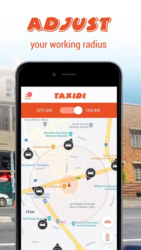 Zrzuty ekranu Taxidi Driver app