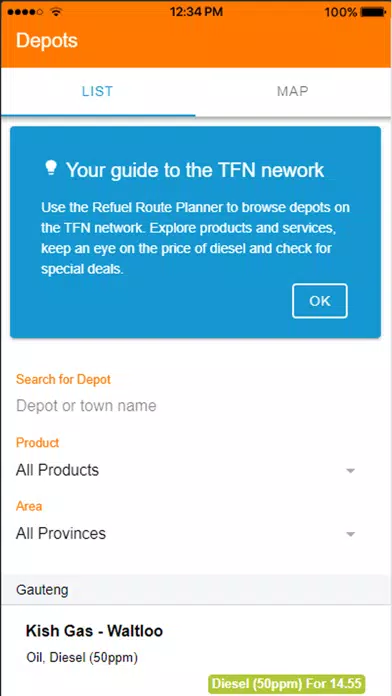 TFN Driver Screenshots