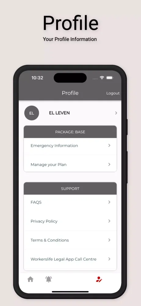Workerslife Legal App Screenshots