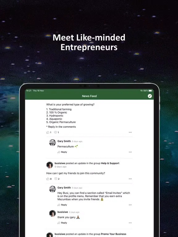 Ubuntu Entrepreneurship App iPad  স্ক্রিনশট