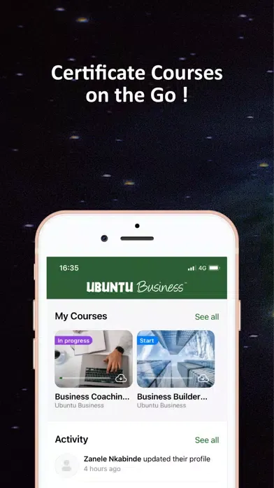 Ubuntu Entrepreneurship App স্ক্রিনশট