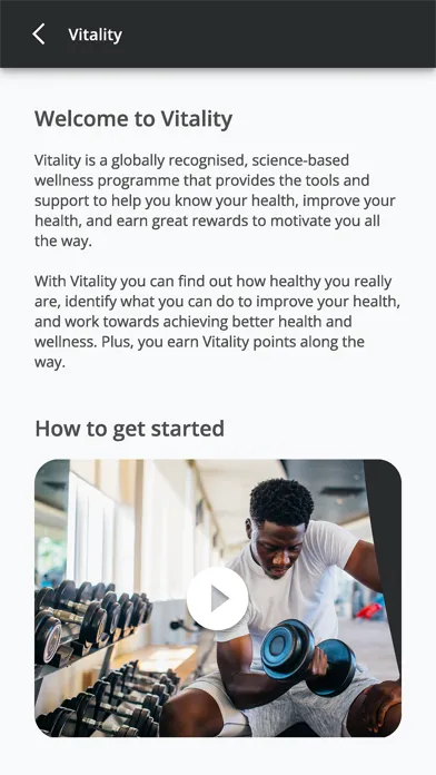 ภาพหน้าจอของ Vitality Health International
