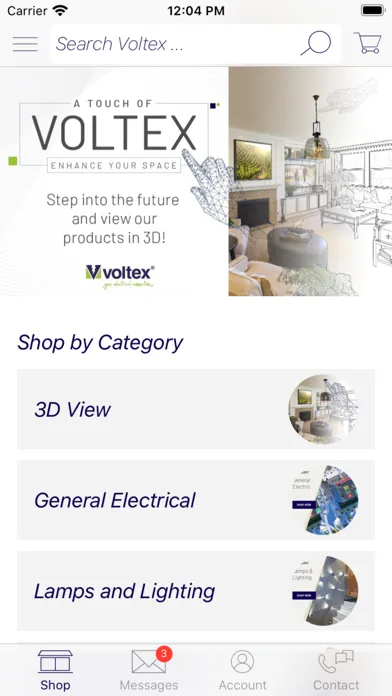Voltex E-Commerce Screenshots