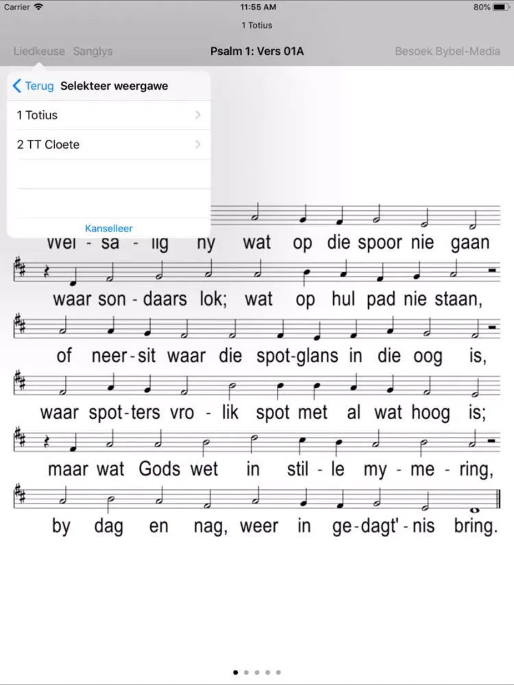 Captures d'écran de Liedboek (Gereformeerd) iPad 