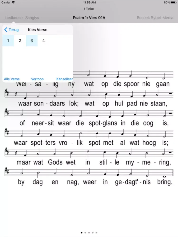 Captures d'écran de Liedboek (Gereformeerd) iPad 