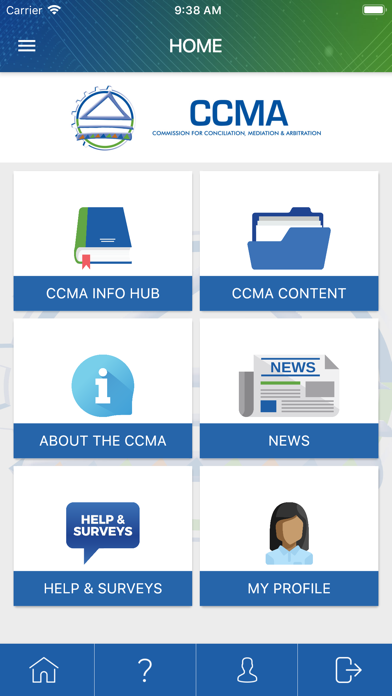 CCMA InfoHub 스크린샷