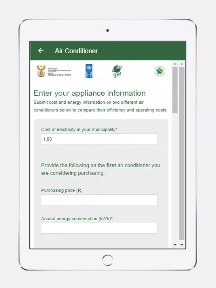 Capturas de pantalla de Appliance Energy Calculator iPad 