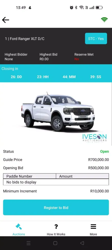 Iveson Auctions スクリーンショット