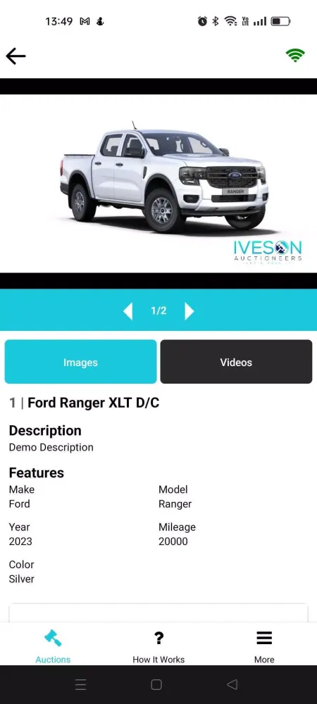 Iveson Auctions スクリーンショット