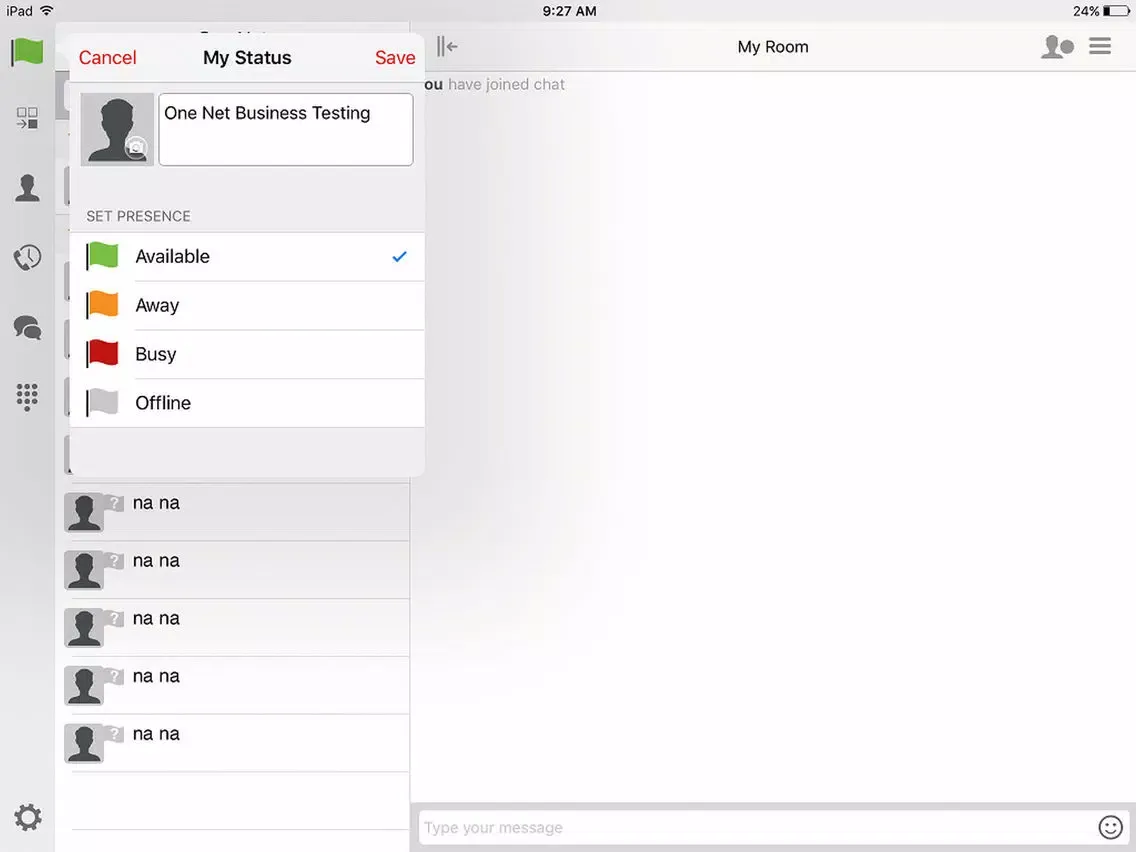 Captures d'écran de Vodacom One Net Business "for iPad" iPad 