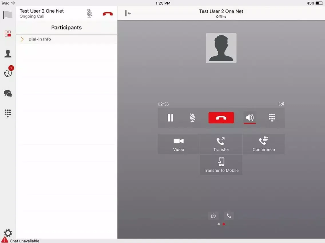 Captures d'écran de Vodacom One Net Business "for iPad" iPad 
