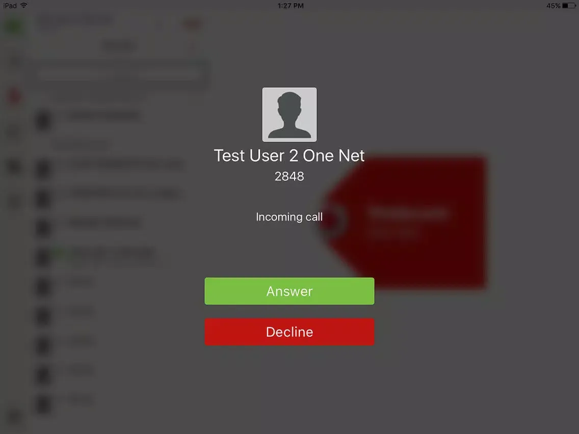 Captures d'écran de Vodacom One Net Business "for iPad" iPad 